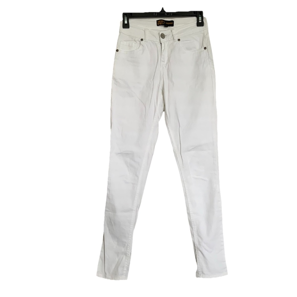 Women's White Skinny 24|7 Authentic Denim Stretch Jeans Size 6